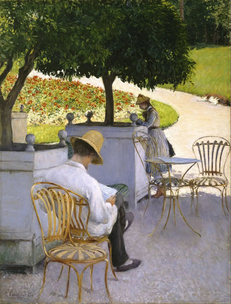 Die Orangenbäume - Gustave Caillebotte