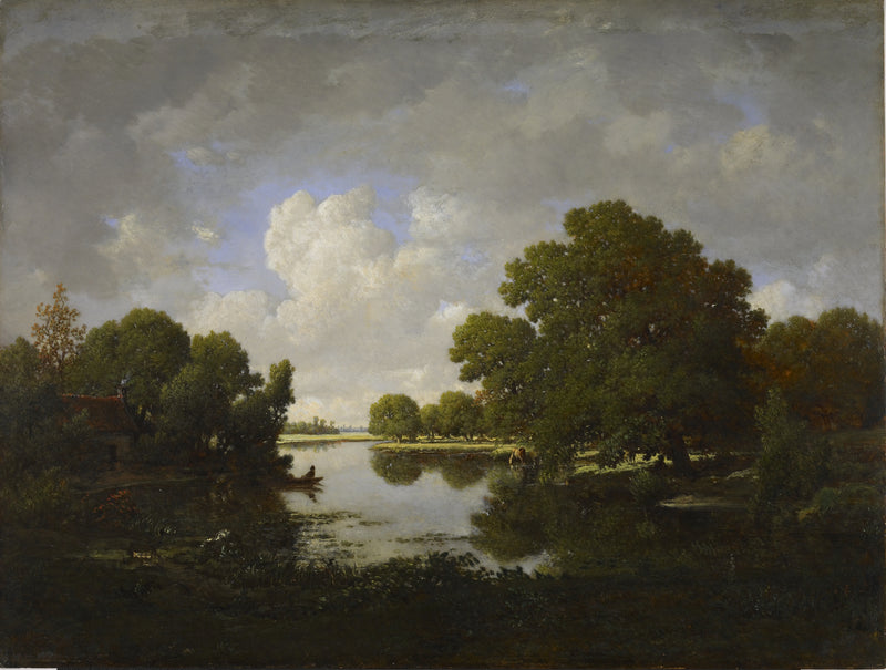 Les rives de la rivière Bouzanne - Théodore Rousseau