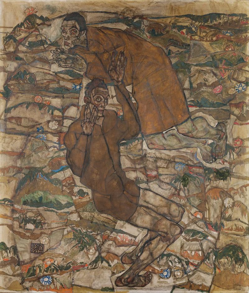 Levitation (Der Blinde II) - Egon Schiele