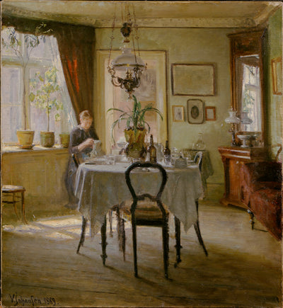 Sonnenlicht im Esszimmer - Viggo Johansen