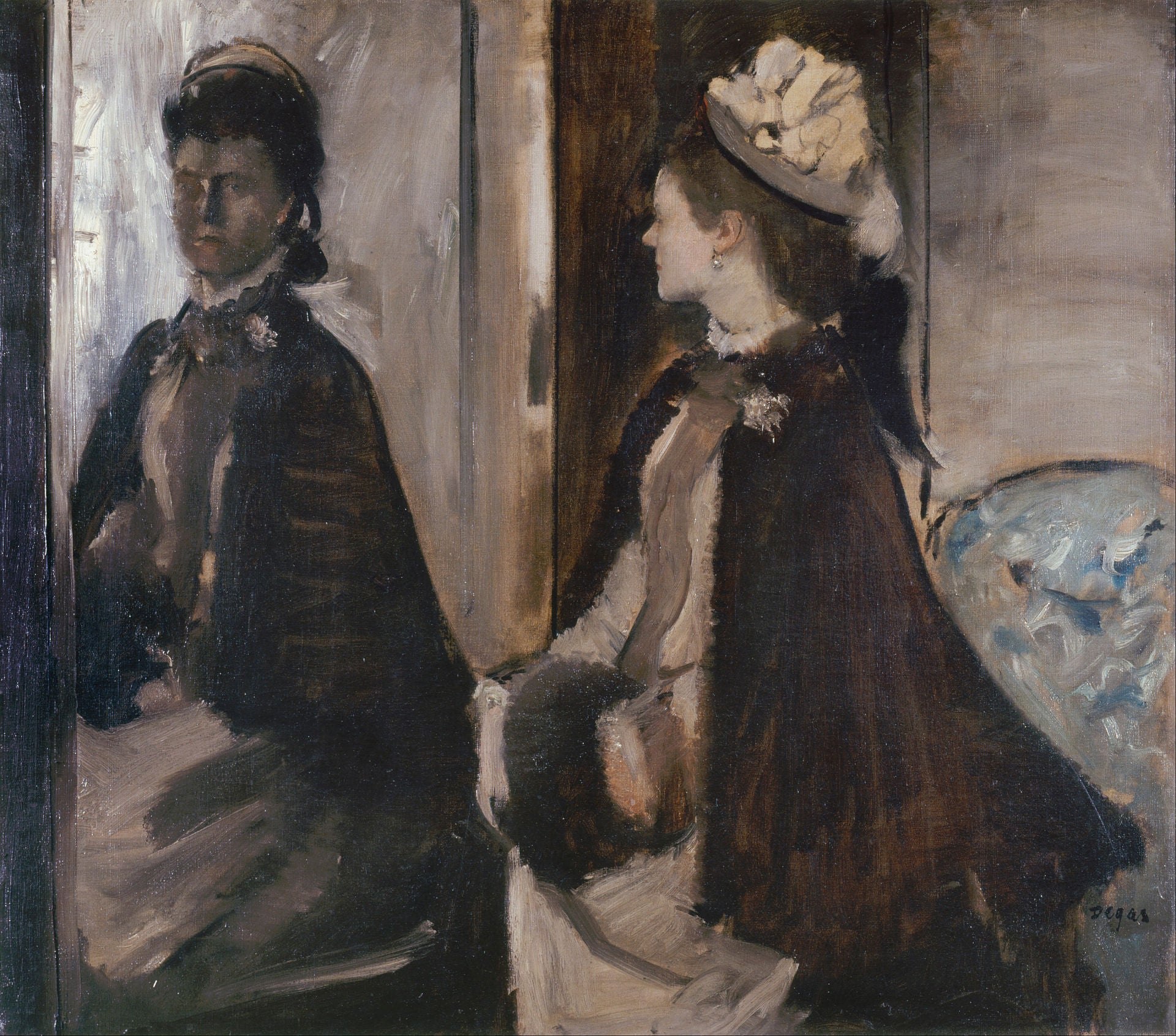 Madame Jeantaud am Spiegel - Edgar Degas
