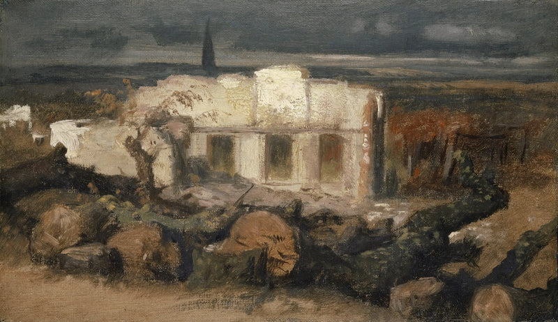 Zerstörtes Haus in Kehl - Arnold Böcklin