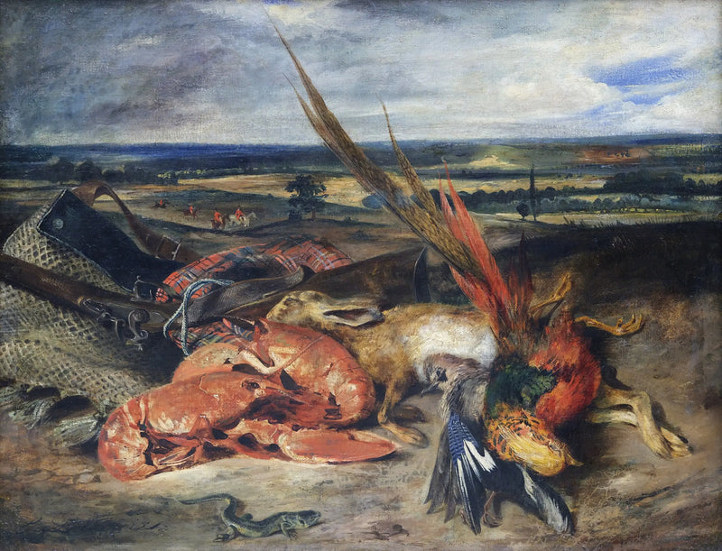 Stilleben mit Hummer - Eugène Delacroix