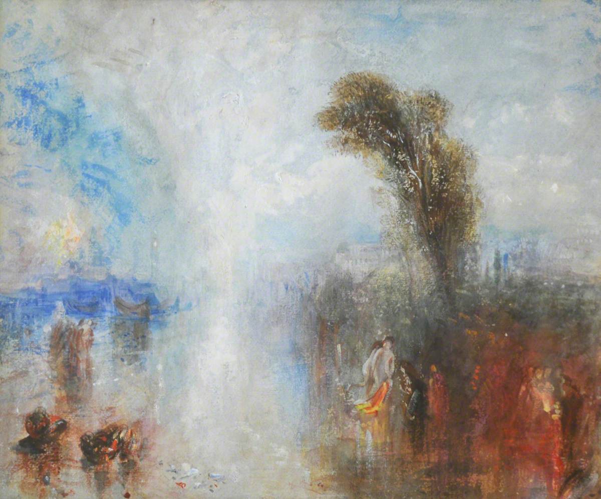 Neapolitanische Fischer-Mädchen, die beim Baden im Mondlicht überrascht werden - J. M. W. Turner
