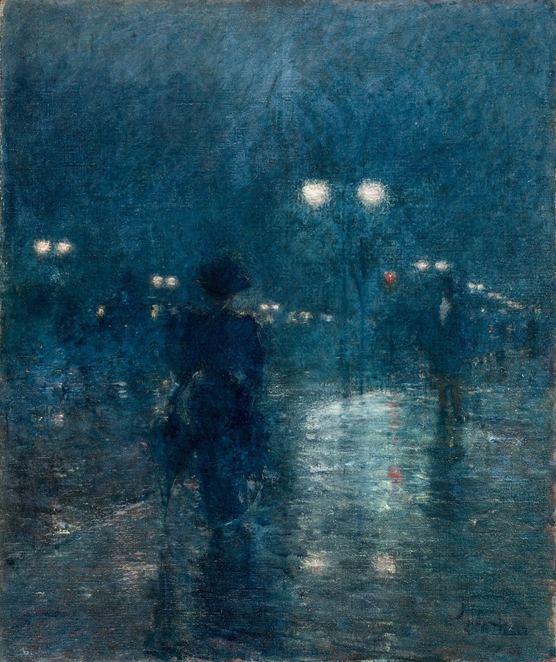 Nocturne der Fifth Avenue - Childe Hassam