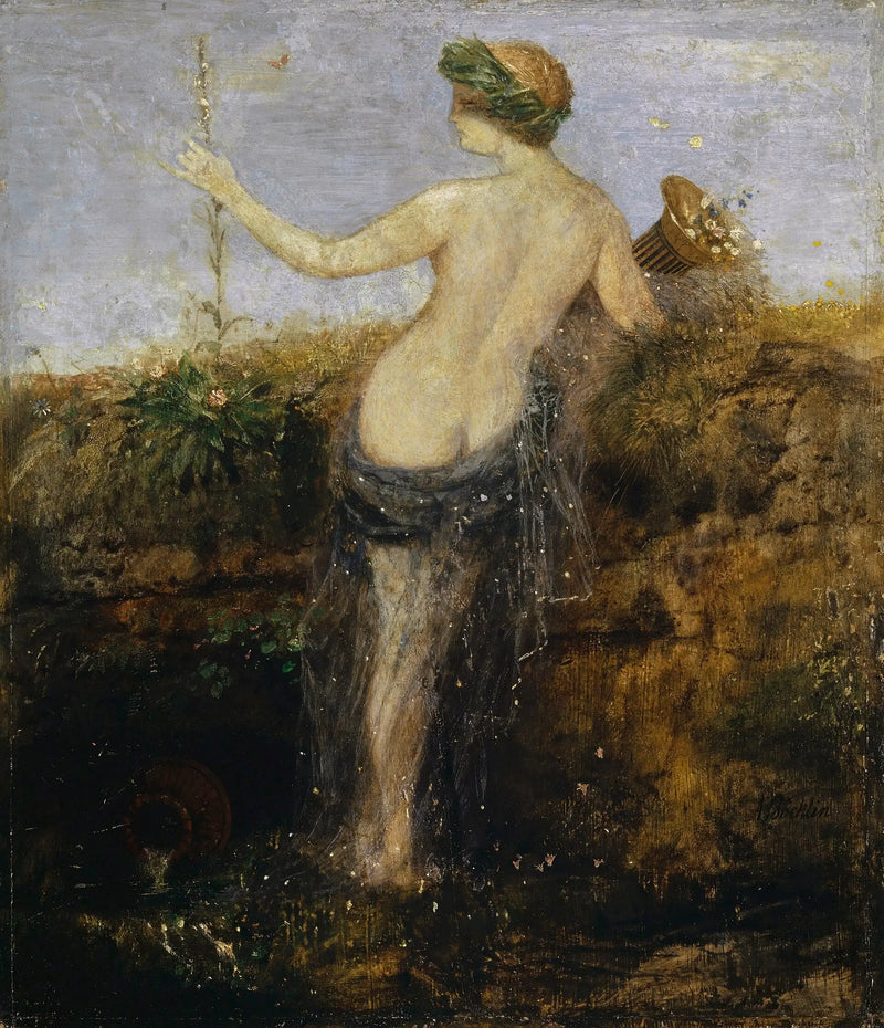 Nymphe mit dem Füllhorn - Arnold Böcklin