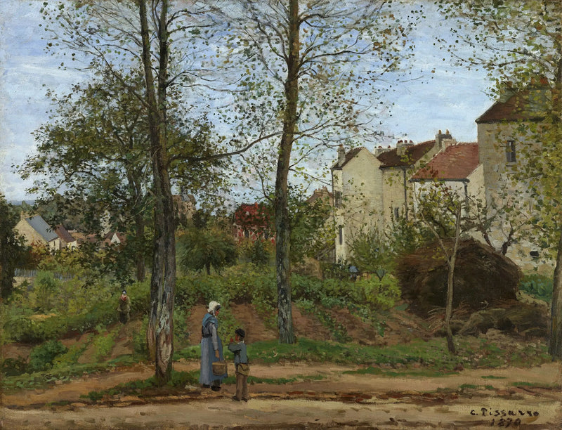 Landschaft in Louveciennes, Herbst - Camille Pissarro