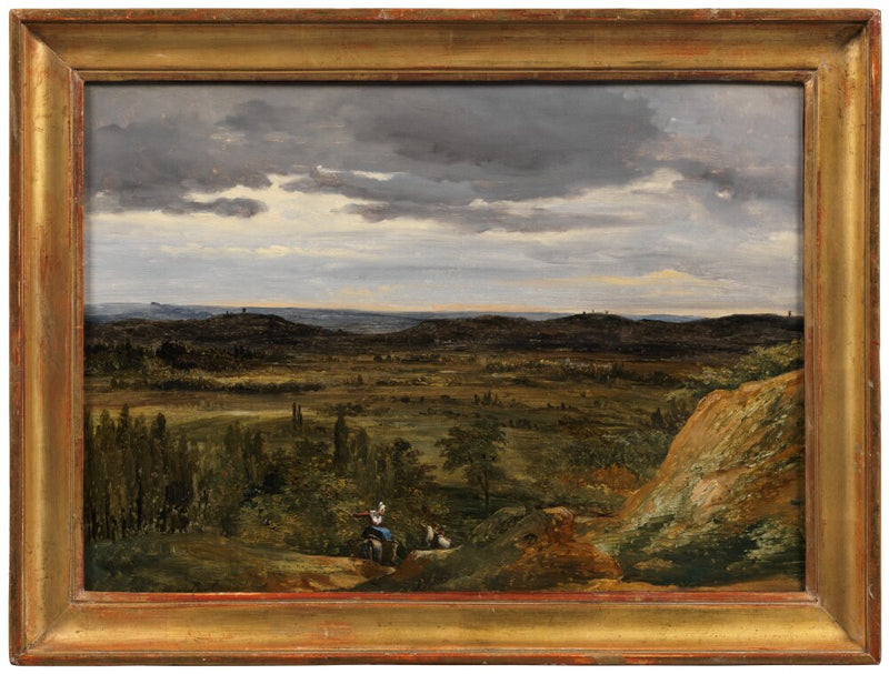 Paysage au bord de la Moselle - Théodore Rousseau