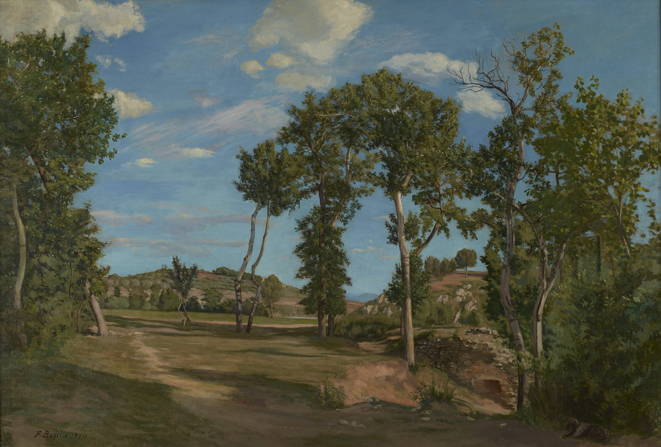 Landschaft am Lez - Frédéric Bazille