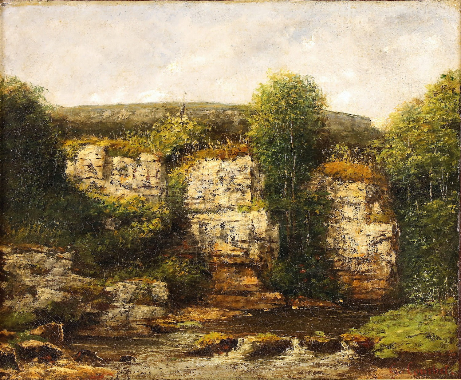 Landschaft in der Umgebung von Ornans - Gustave Courbet