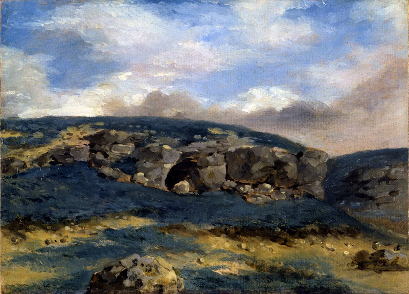 Landschaft mit Felsen - Eugène Delacroix