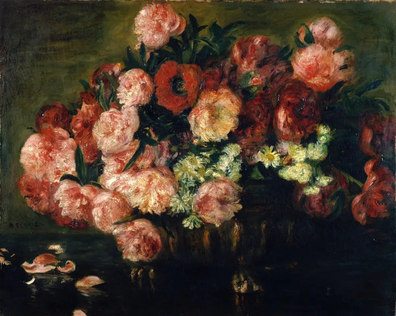 Pfingstrosen in einer Vase - Pierre-Auguste Renoir