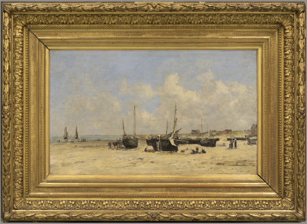 Strand von Berck bei Niedrigwasser - Eugène Boudin