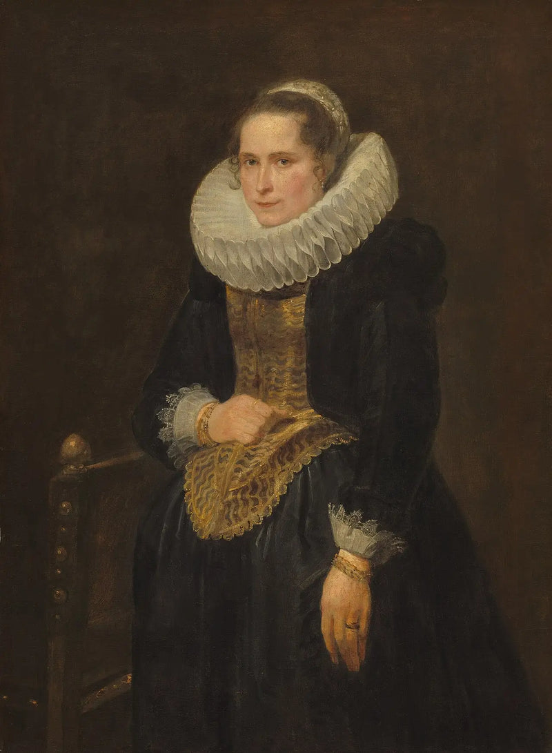 Portrait einer flämischen Dame - Antoine van Dyck