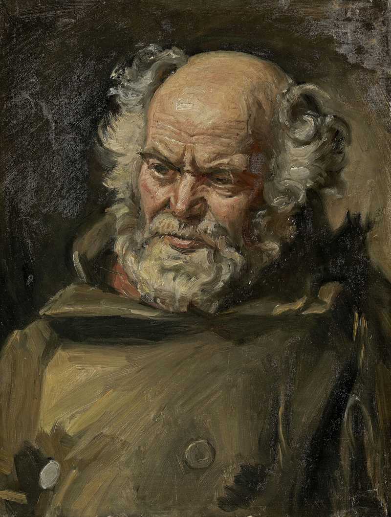 Porträt von Josef Bonatzi. -Michael Peter Ancher