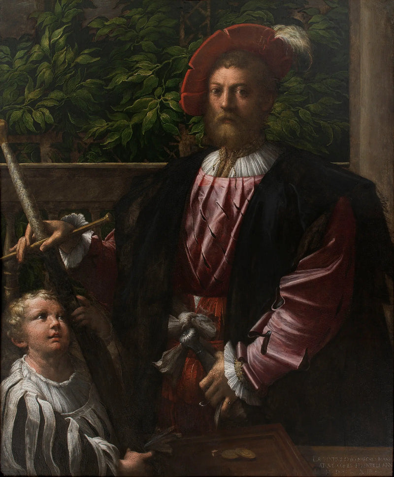 Portrait von Lorenzo Cybo - Parmigianino