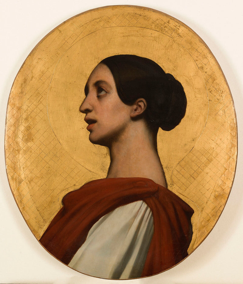 Portrait von Pauline Viardot als heilige Cäcilia - Ary Scheffer