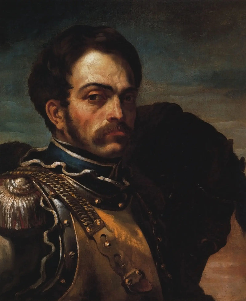 Porträt eines Karabinier - Théodore Géricault