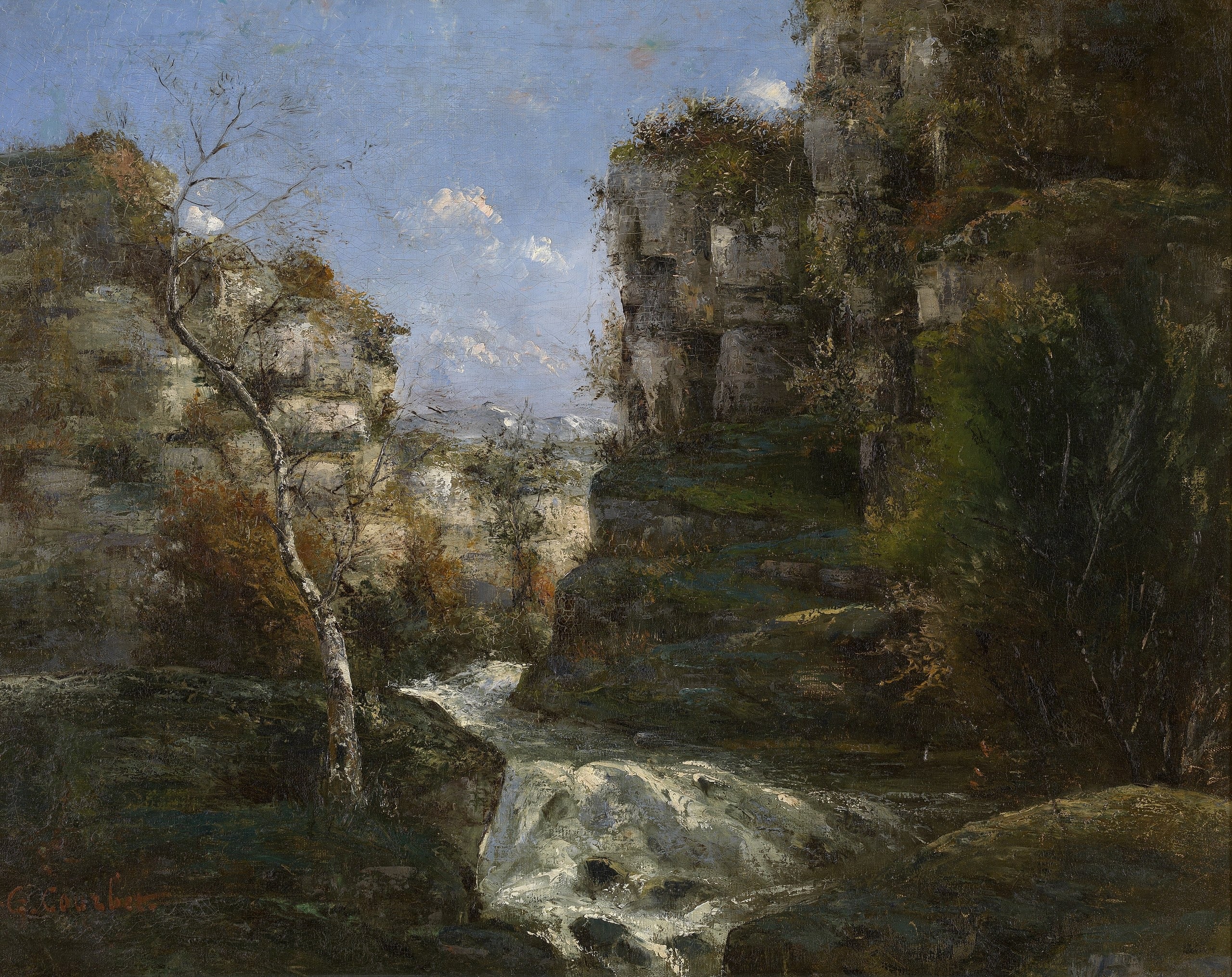 Felsen bei Ornans - Gustave Courbet