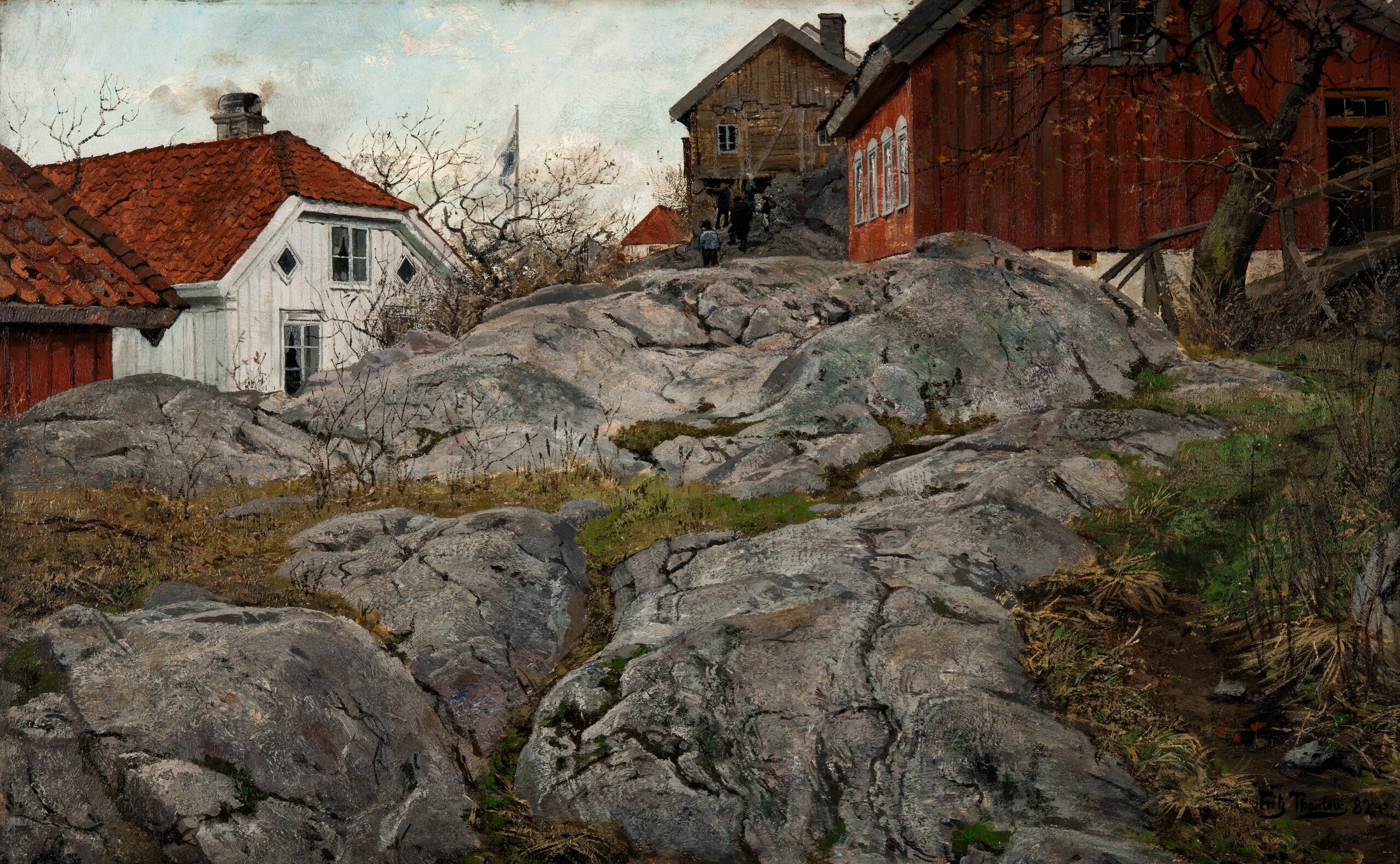 Rock, Krager-Motiv – Frits Thaulow