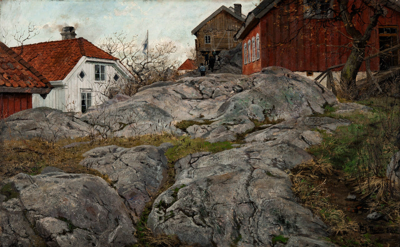 Rock, Krager-Motiv – Frits Thaulow
