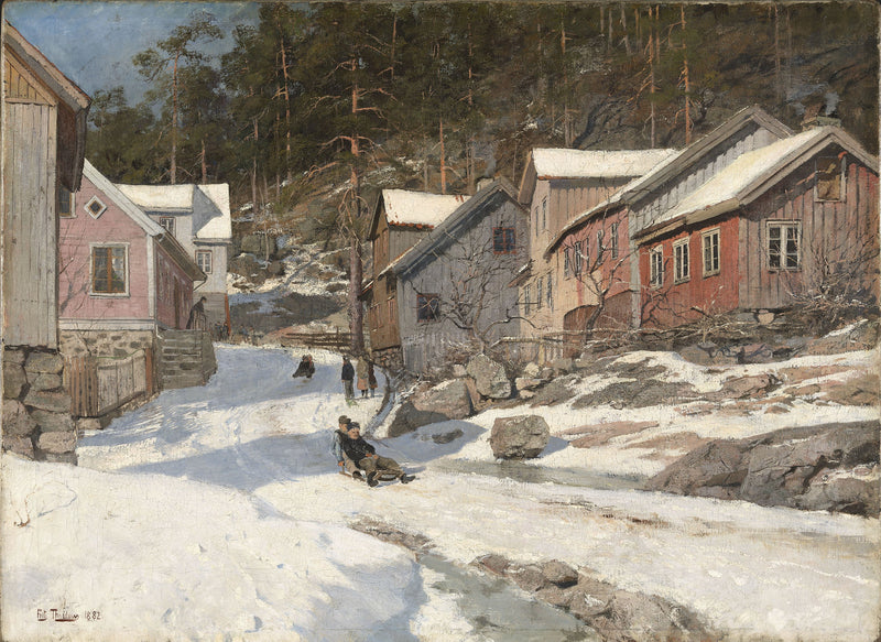 Kragerstraße - Frits Thaulow
