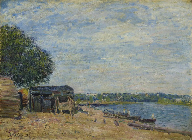 Saint-Mammès. Landschaft - Alfred Sisley