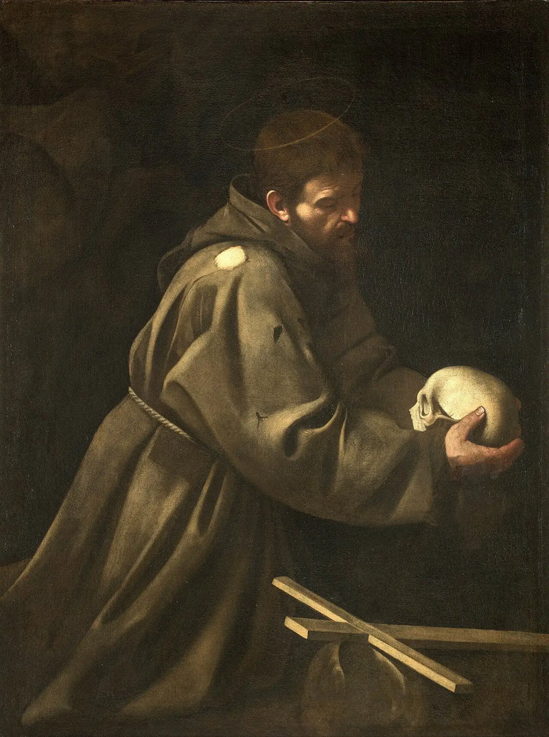 Heiliger Franziskus in Meditation - Caravaggio