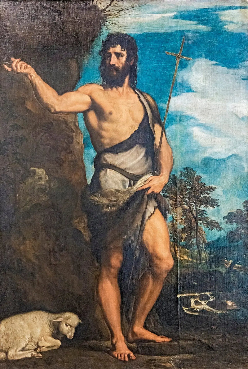 Johannes der Täufer in der Wüste - Titian