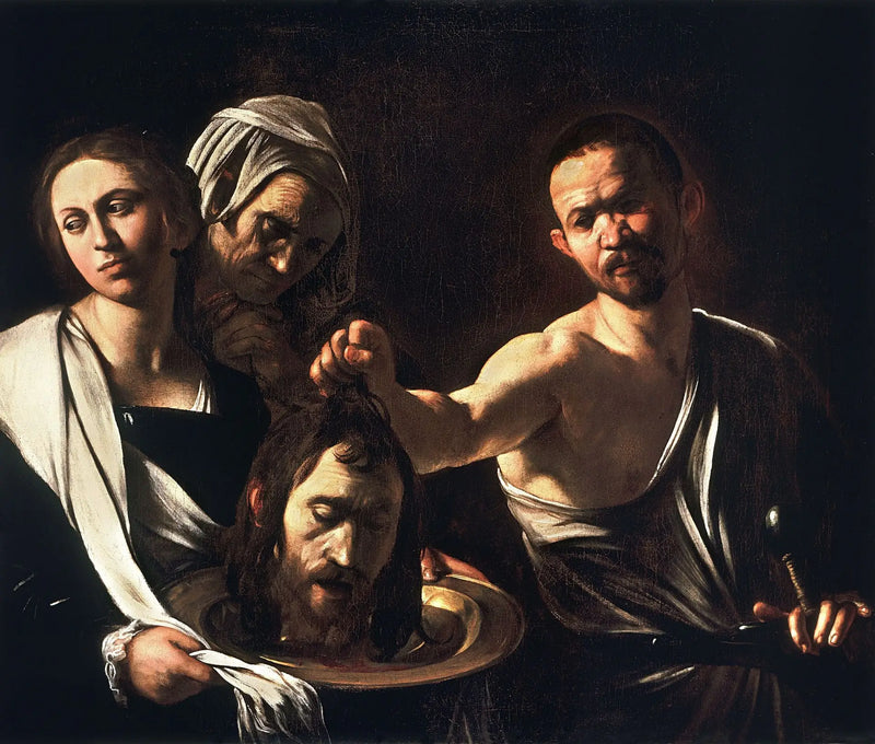 Salome mit dem Kopf des Heiligen Johannes des Täufers - Caravaggio