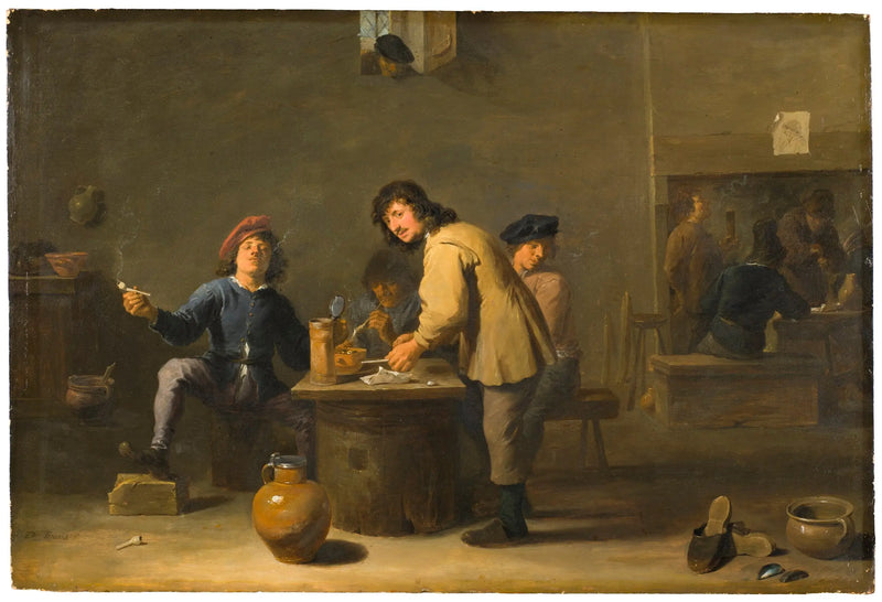 Tavernenszene mit Pfeifenrauchern - David Teniers der Jüngere