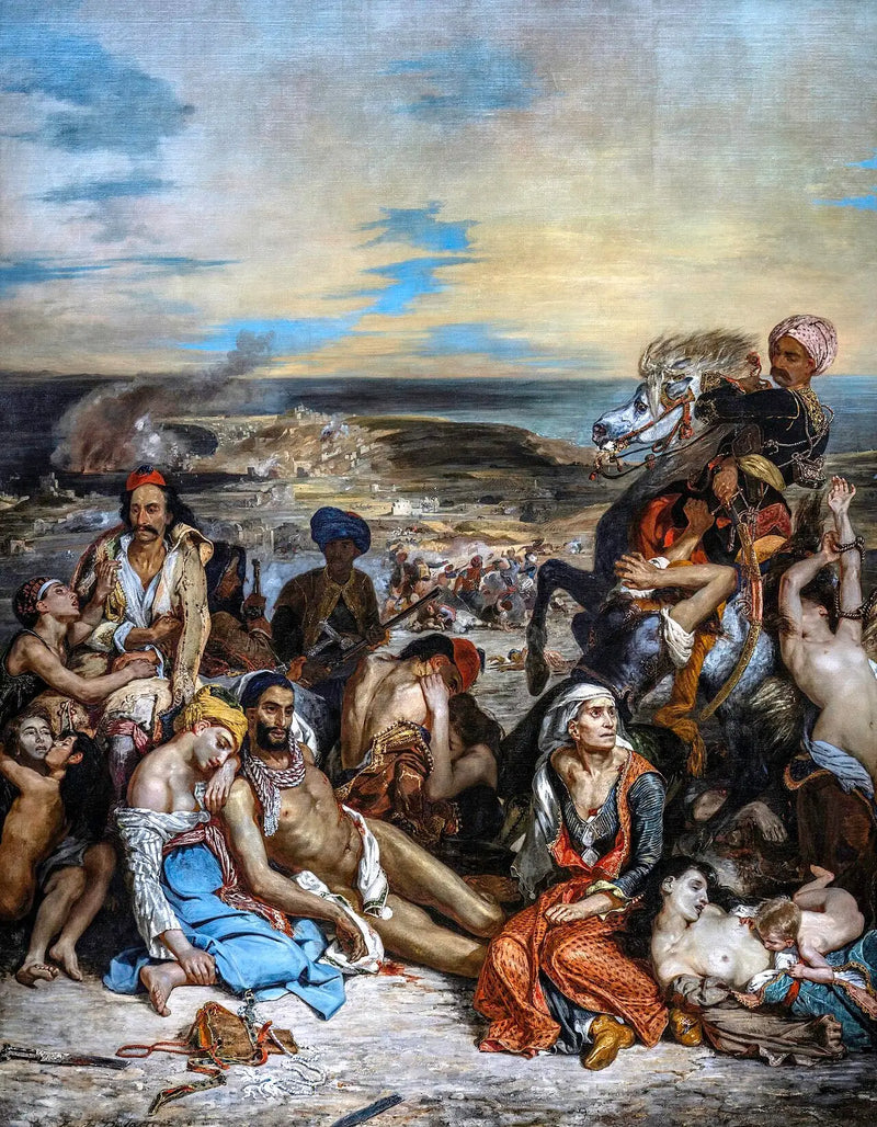 Szenen der Massaker von Chios - Eugène Delacroix