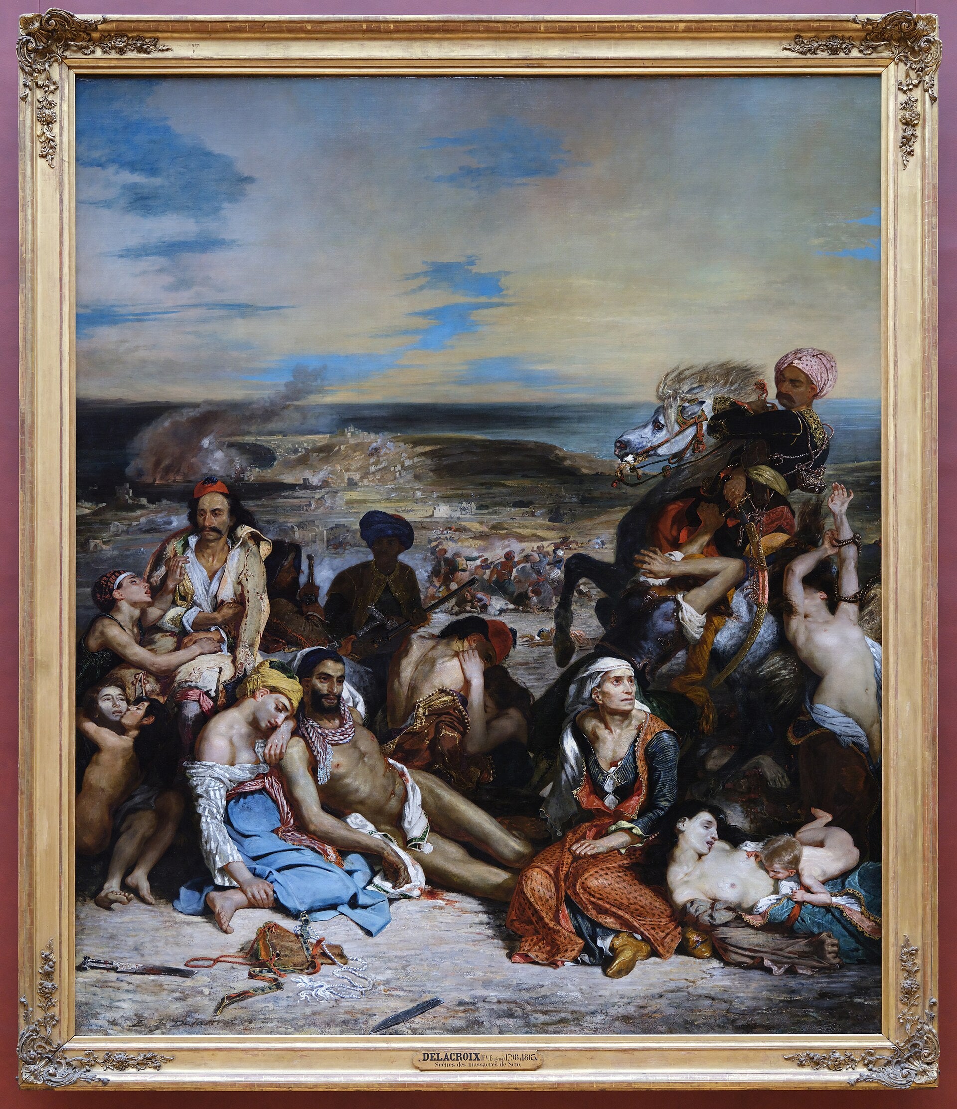 Szenen der Massaker von Chios - Eugène Delacroix