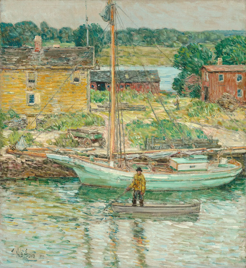 Sloop mit Austern, Cos Cob - Childe Hassam