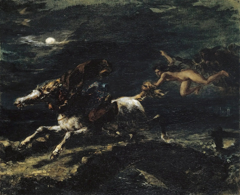 Tam O'Shanter, verfolgt von den Hexen - Eugène Delacroix