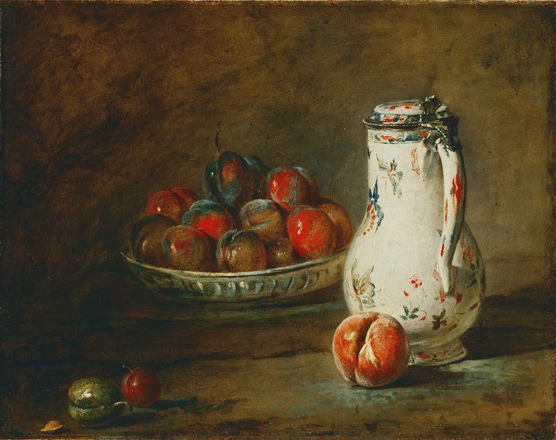 Eine Schüssel Pflaumen - Jean Siméon Chardin