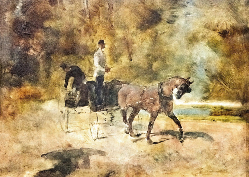 Ein Hundewagen - Henri de Toulouse-Lautrec
