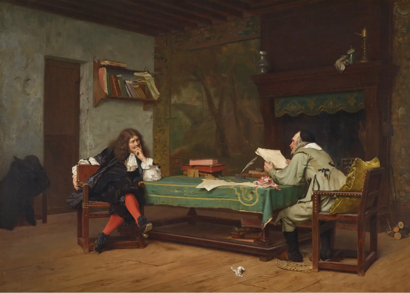 Eine Zusammenarbeit (Molière und Corneille - Jean-Léon Gérôme