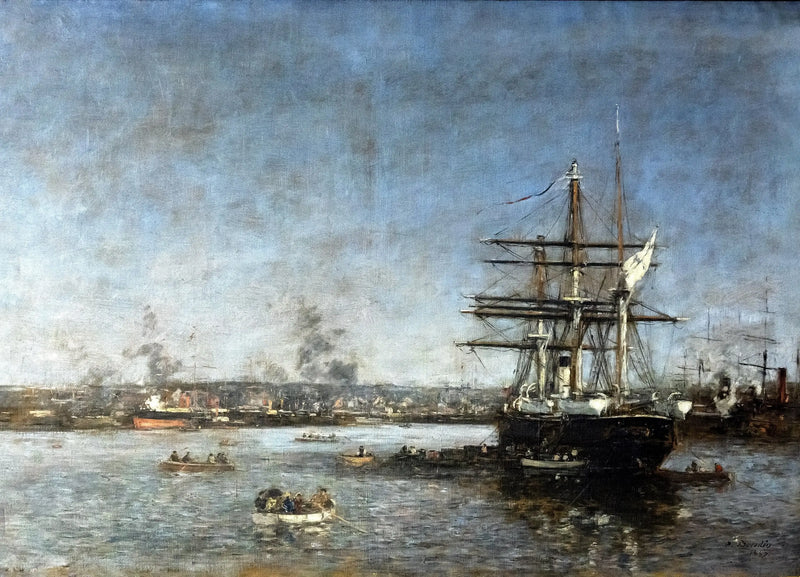 Eine russische Korvette im Eure-Becken: Le Havre - Eugène Boudin