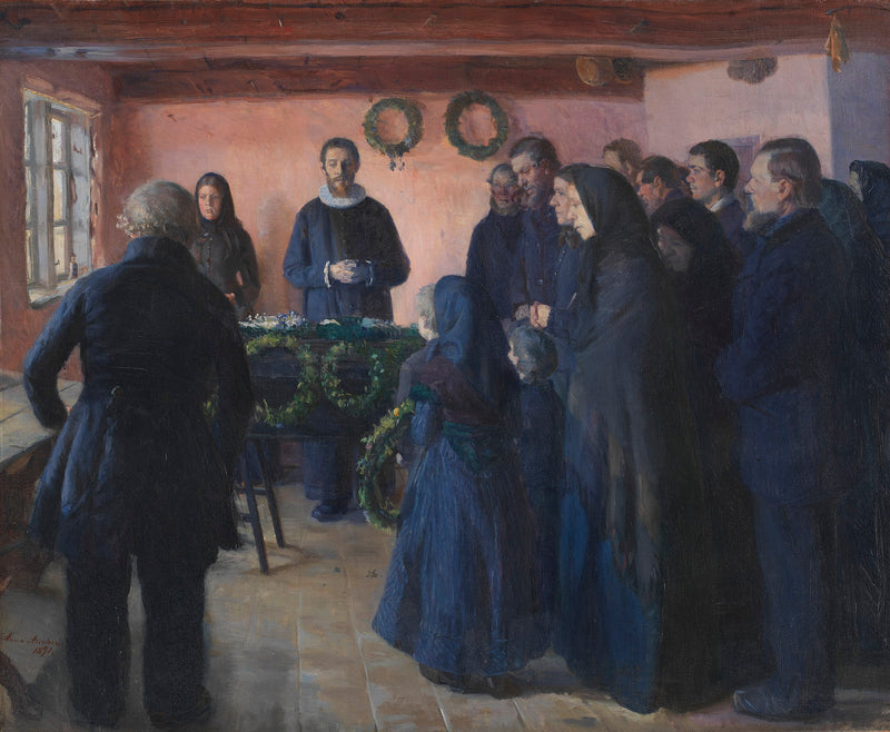 Eine Beerdigung - Anna Ancher