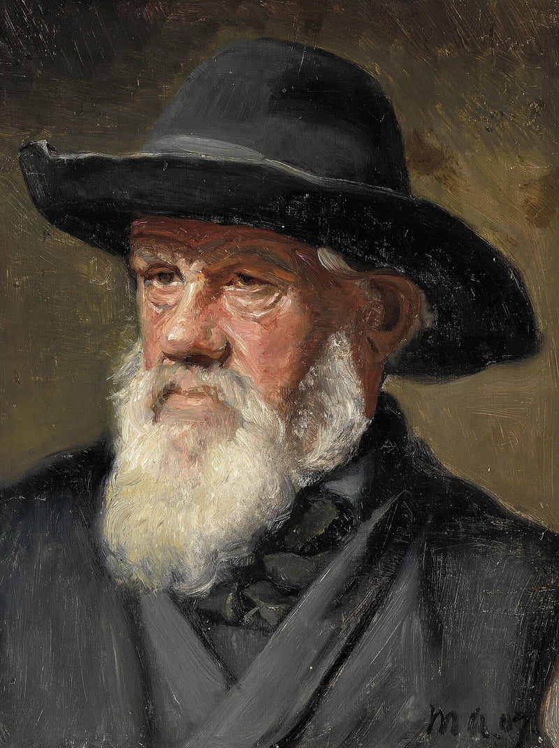 Ein Fischer aus Skagen in seiner Sonntagsgarderobe. – Michael Peter Ancher