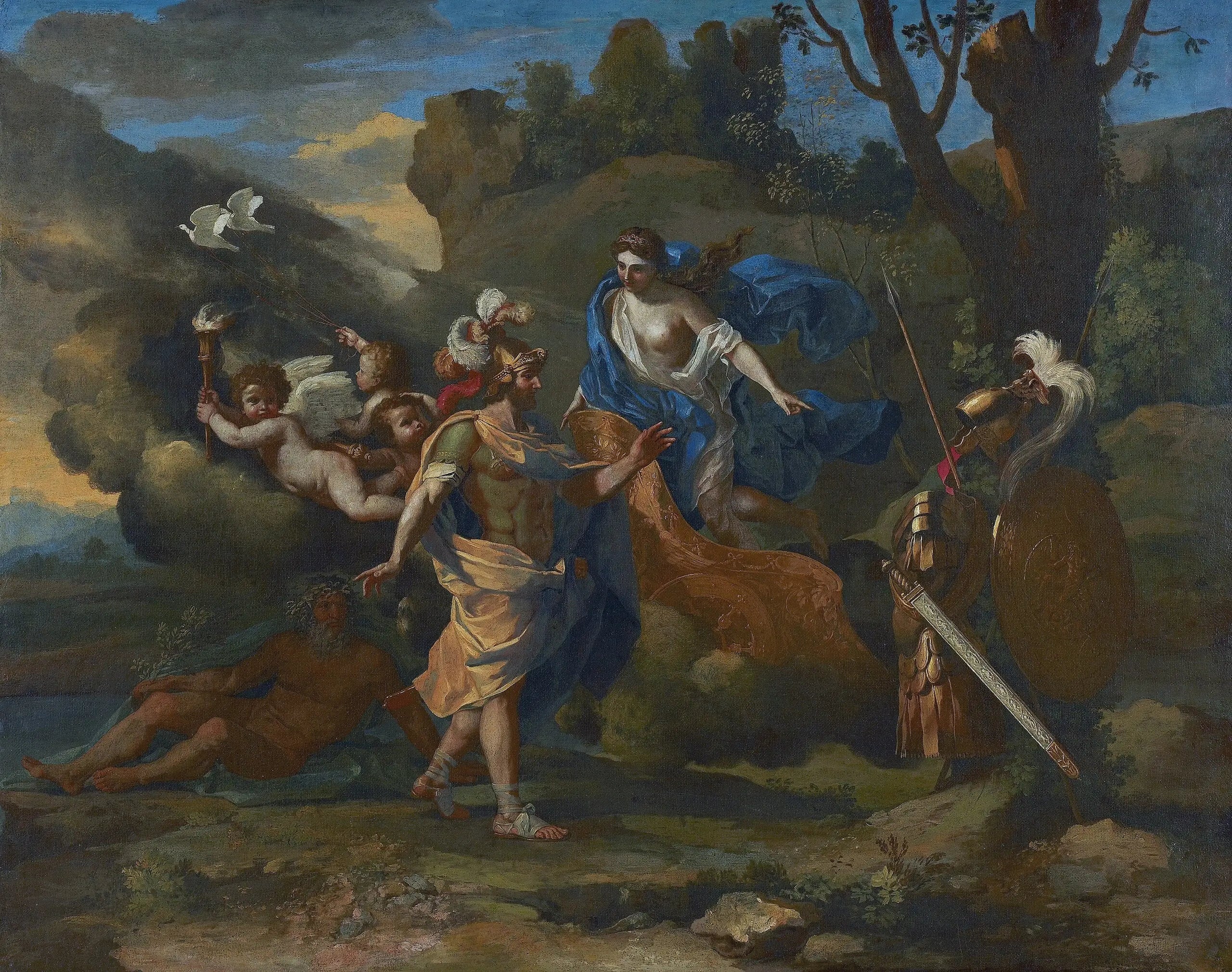 Vénus présente à Énée les armes forgées par Vulcain - Nicolas Poussin - Alpha Reproduction