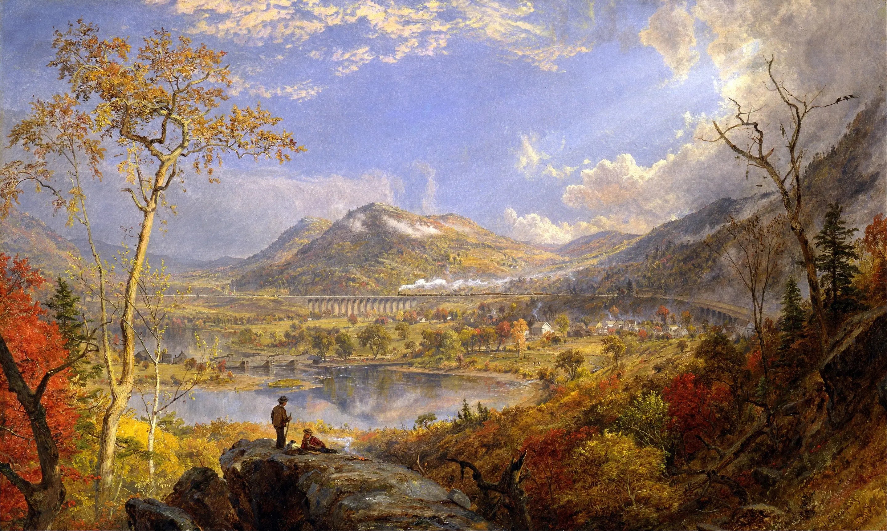 Viaduc de Starrucca Pennsylvanie - Jasper Francis Cropsey - Alpha Reproduction