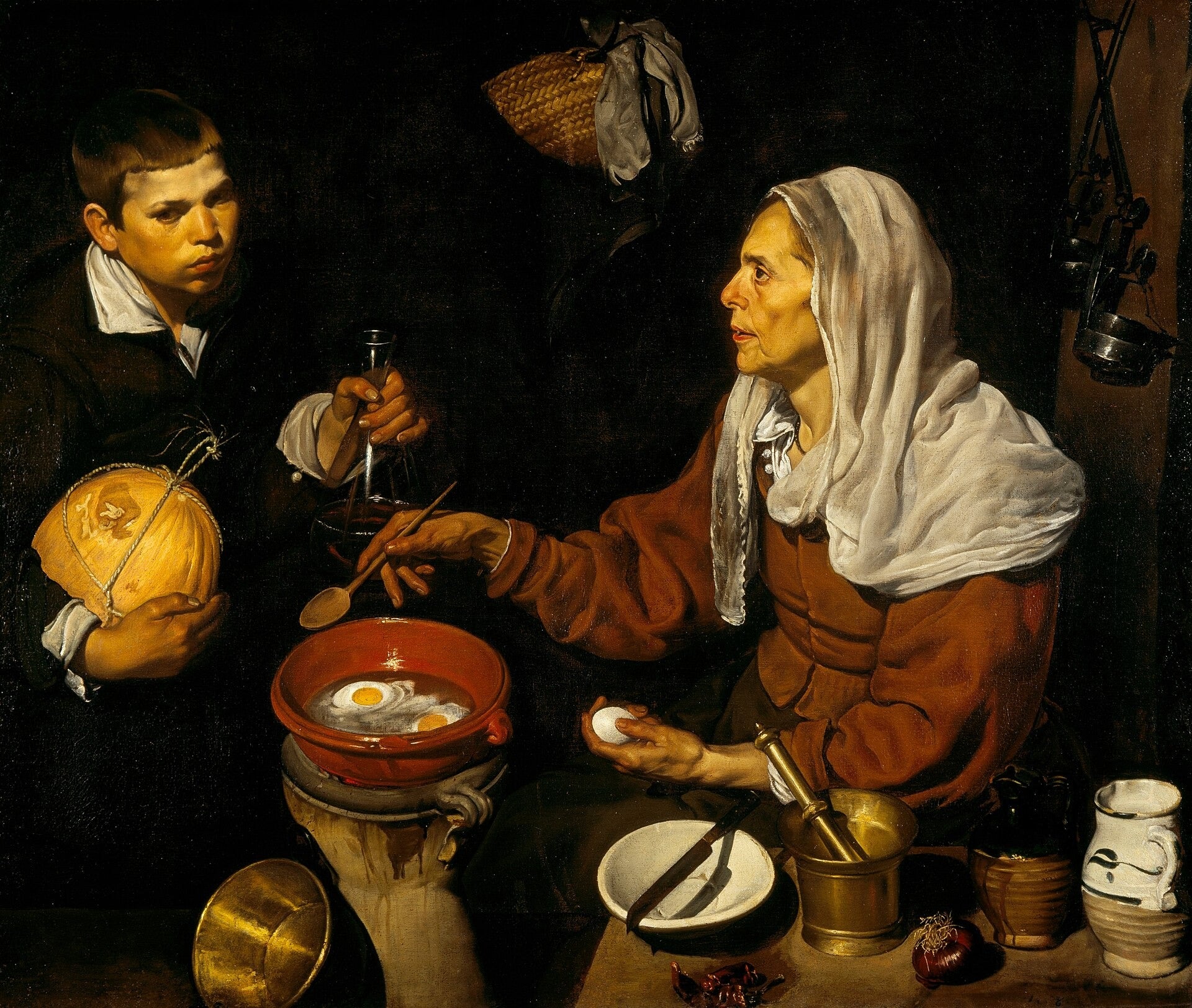 Alte Frau beim Eierbraten - Diego Velázquez