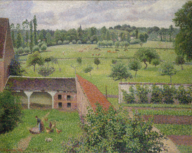 Aussicht von meinem Fenster, Éragny - Camille Pissarro