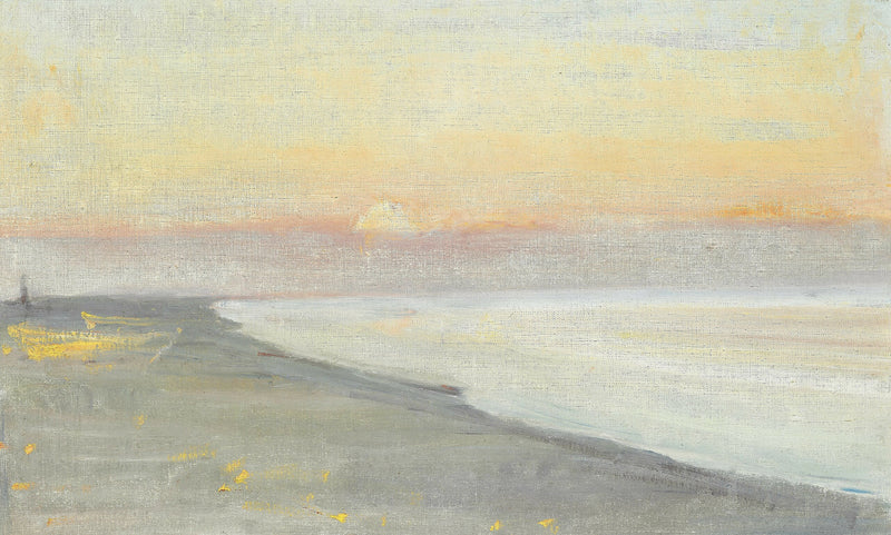 Blick von einem Strand in der Abenddämmerung, Skagen. - Michael Peter Ancher