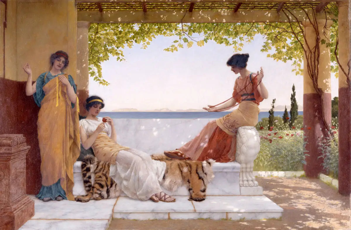 Sur le balcon - John William Godward - Alpha Reproduction