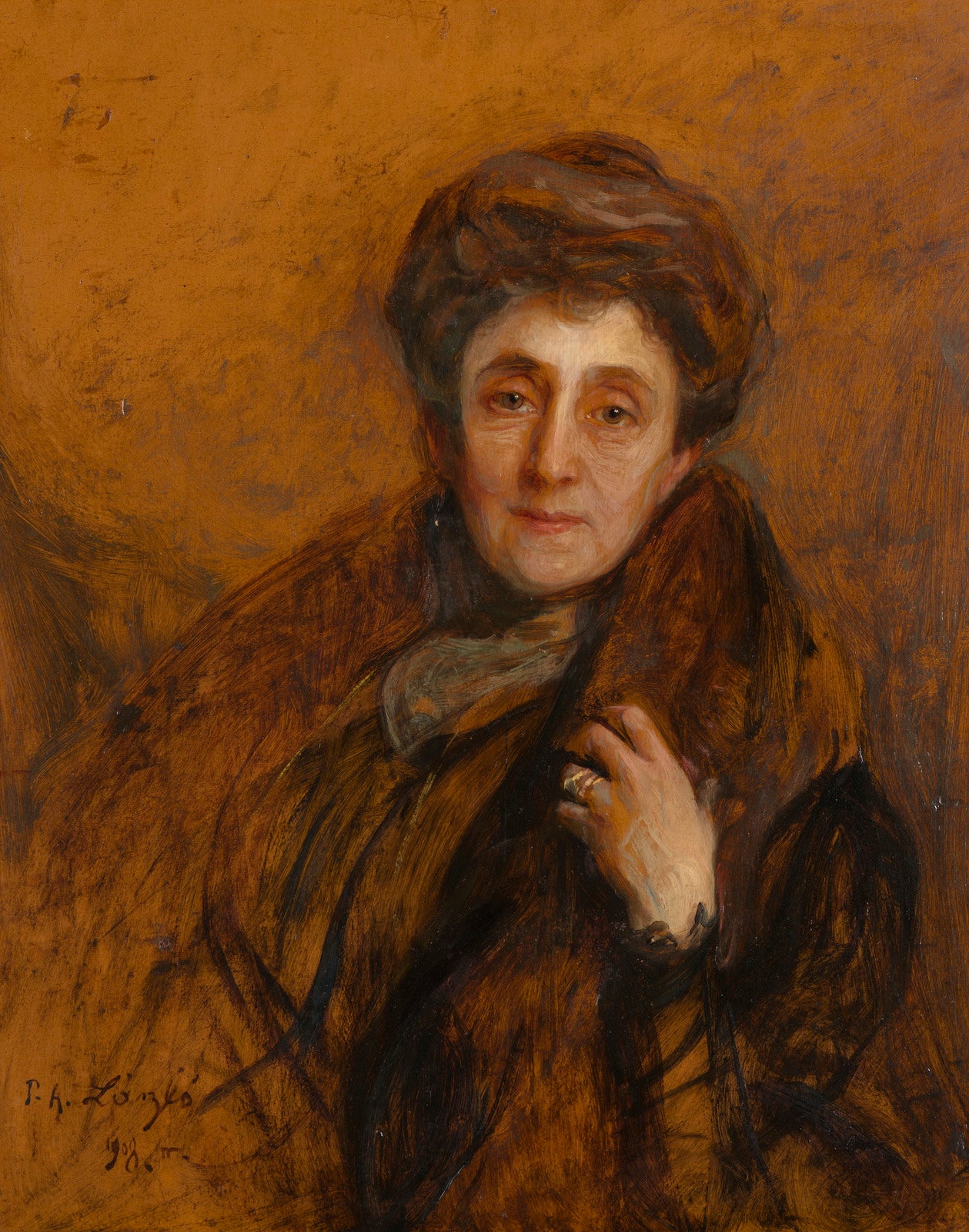 Portrait d'Adriana Jacqueline Marie Loudon (1856-1919) - Philip de László image 1 copie peinte à la main à l’huile