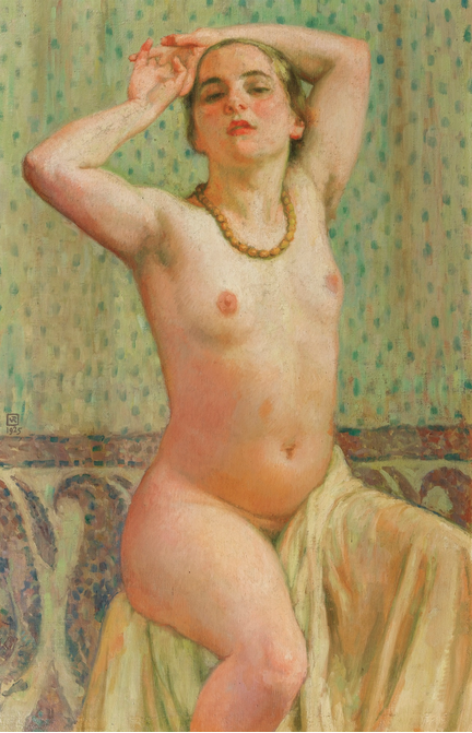 Paquita mit Halsband - Théo van Rysselberghe