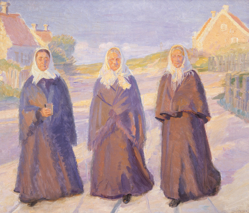 Auf dem Weg zur Kirche – Anna Ancher